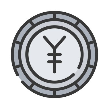 Japon para birimi simgesi. özet çizimi 