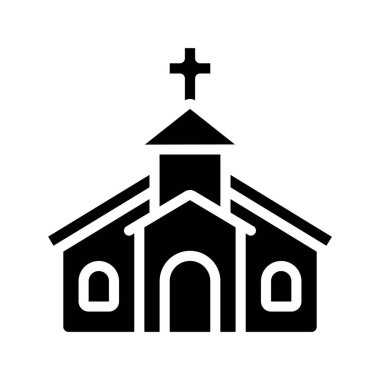 kilise simgesi vektör illüstrasyonu