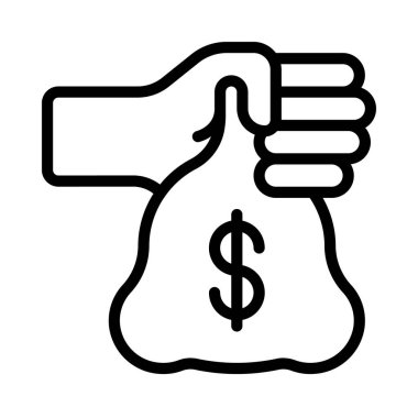 Finans simgesi vektör illüstrasyon tasarımını ver