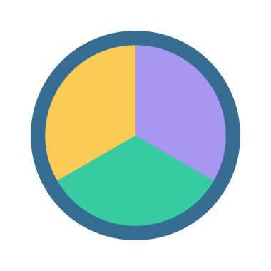 Pie Chart bile beyaz arka planda izole edilmiş. Mali ve iş konsepti.