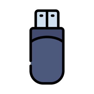 usb çubuk simgesi vektör illüstrasyonu