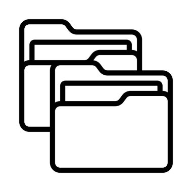 İki dizin simgesi, vektör illüstrasyonu 