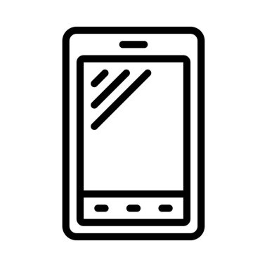 akıllı telefon simgesi, vektör illüstrasyonu basit tasarım