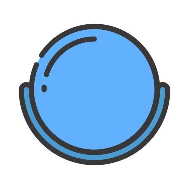 Operatör düz simge, vektör illüstrasyonu 