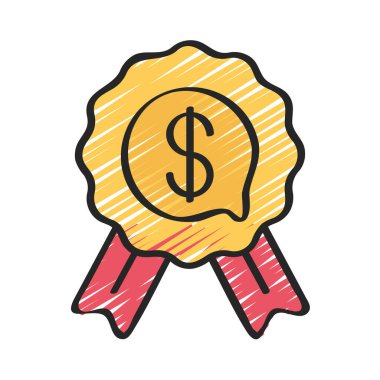 Financial Advice Award icon, vector illustration  