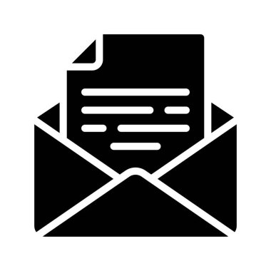 posta belge simgesi, vektör çizim 