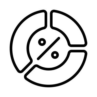 Ayrılmış Üç Pasta Çizelgesi beyaz arka planda izole edilmiş. Mali ve iş konsepti.