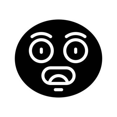 şirin yüz ifadeleri, vektör illüstrasyonu basit tasarım 