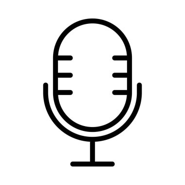 mikrofon simgesi vektör resimleme arkaplanı 