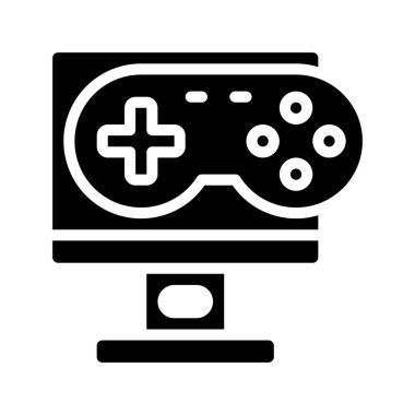 Video oyun simgesi, vektör illüstrasyon tasarımı