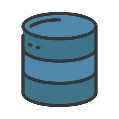 veritabanı web simgesi vektör çizimi