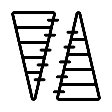 Piramit Grafik ağ ikonu vektör çizimi