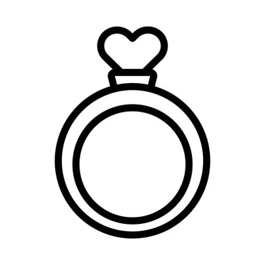 Alyans ikonu. Web için halka vektör simgesi ile basit illüstrasyon.