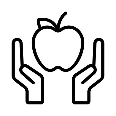 Apple web simgesi vektör illüstrasyonunu ver