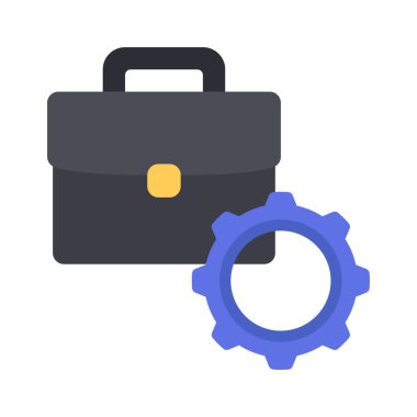 İş Yönetimi web simgesi vektör illüstrasyonu