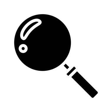 Büyütme cam simgesi vektör illüstrasyonu 