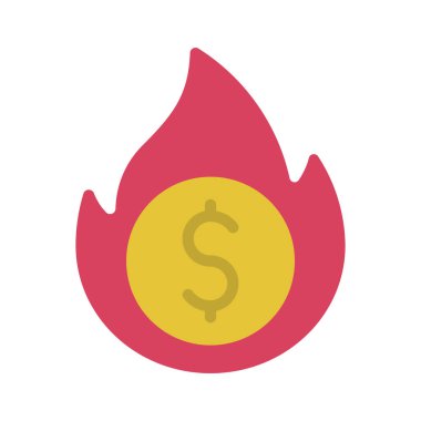 Dolar simgesi vektör illüstrasyonu