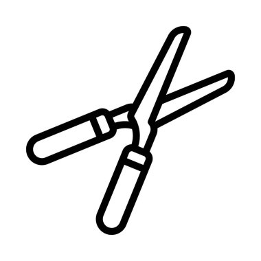 Bahçe Makası ikon vektör illüstrasyonu   