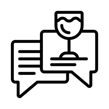 Şarap Olayı İleti simgesi, vektör illüstrasyonu  