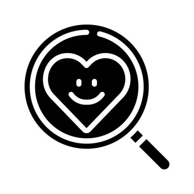 Duygusal Araştırma simgesi, vektör illüstrasyonu   