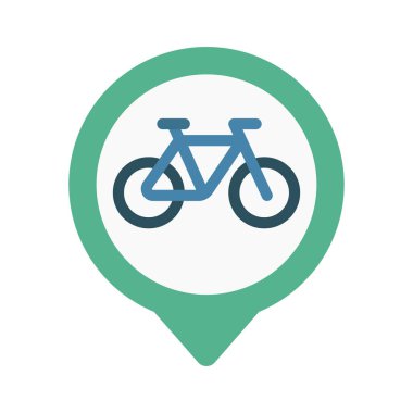 Döngü Yolu ikon vektör illüstrasyon tasarımı