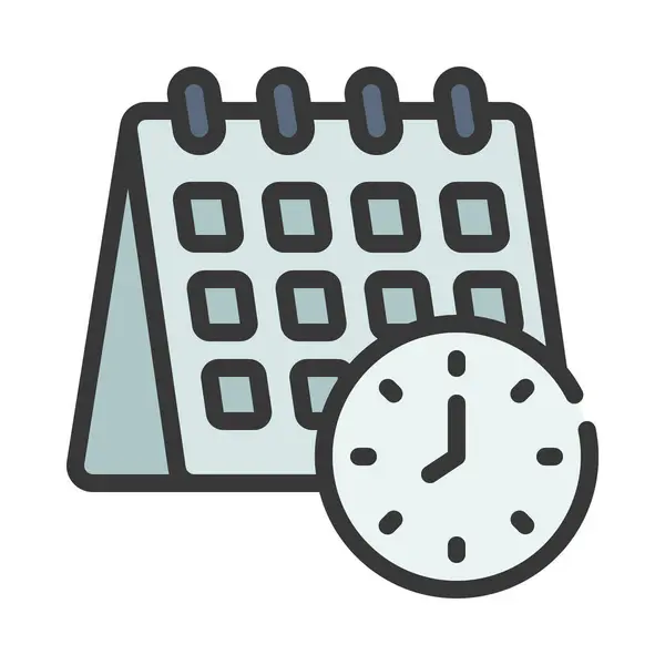 Programar Icono Del Reloj Ilustración Vectorial — Archivo Imágenes Vectoriales