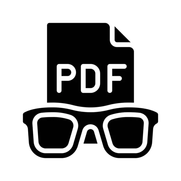 Fichier Pdf Format Icône Vectoriel Illustration — Image vectorielle