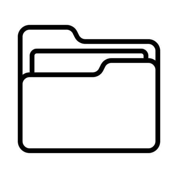 Ikona Folderu Ilustracja Wektora — Wektor stockowy