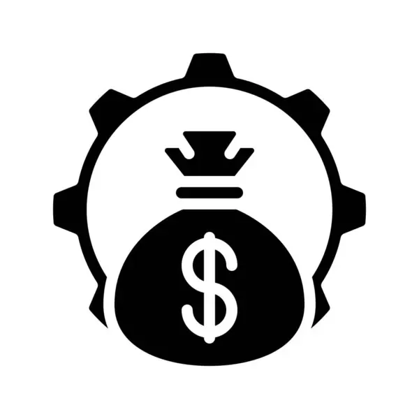 Money Management Web Icon Vektor Illustration — Stockvektor
