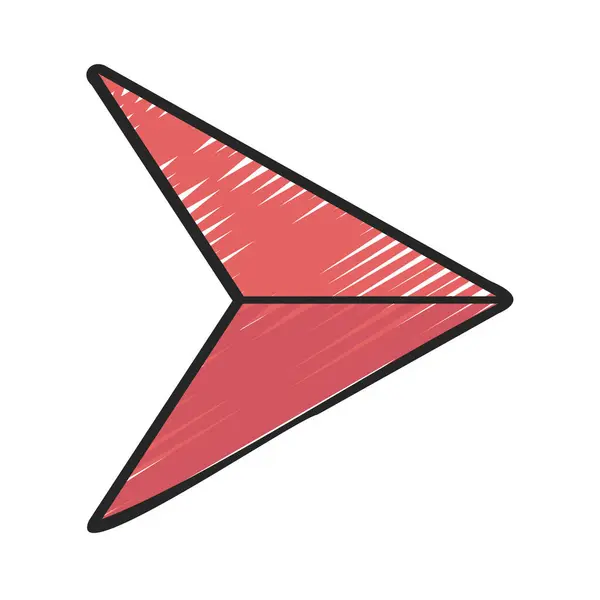 Send Arrow Web Icon Vector Illustration — Stock Vector