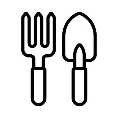 Bahçe aletleri simgesi. vektör illüstrasyonu