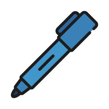 beyaz tahta web simgesi vektör illüstrasyonu