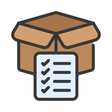 Ürün Özellikleri ikon vektör illüstrasyon tasarımı