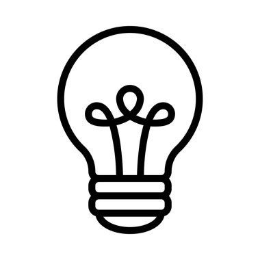 ampul simgesi, vektör illüstrasyonu