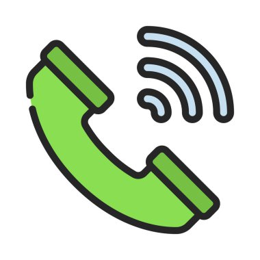  Telefon uygulaması simgesi vektör illüstrasyonu 