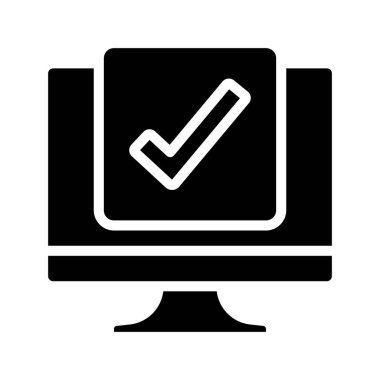 Bilgisayar Görev simgesi, vektör çizimi  