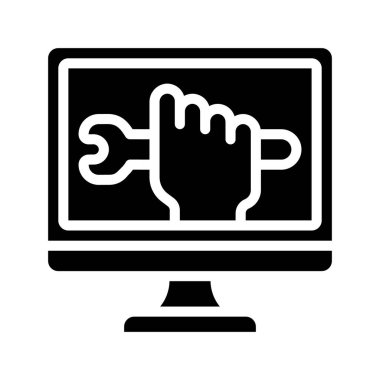 Bilgisayar Simge, vektör illüstrasyonunu Onarır  