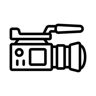 TV Stüdyosu Kamera ikonu vektör çizimi tasarımı 