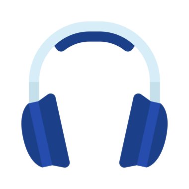kulaklık simgesi, vektör illüstrasyonu 
