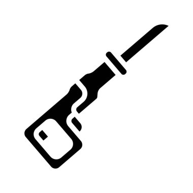 Karşılıklı Testere simgesi, vektör illüstrasyonu basit tasarım