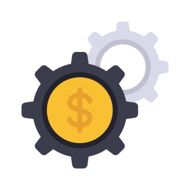 Para Yönetimi web simgesi vektör illüstrasyonu