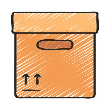 Lid Web simgesi vektör illüstrasyonuyla Paket