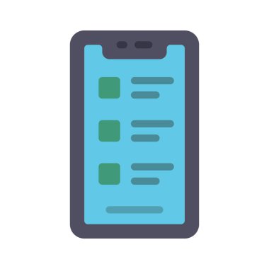 liste web simgesi vektör illüstrasyonu