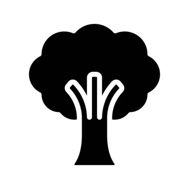 vektör ağacı simgesi illüstrasyonu