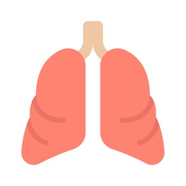 Akciğerler simge vektör çizim tasarım