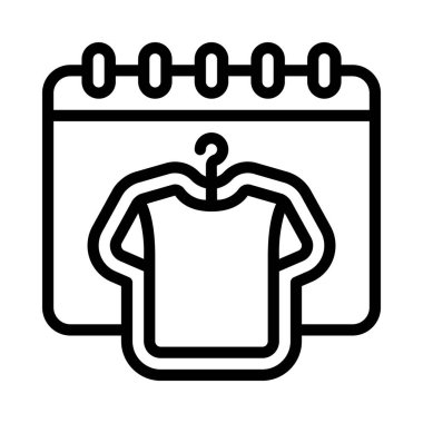 Kuru Temizleme Günü web simgesi vektör illüstrasyonuName 