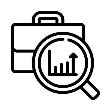 analitik web simgesi vektör illüstrasyonu