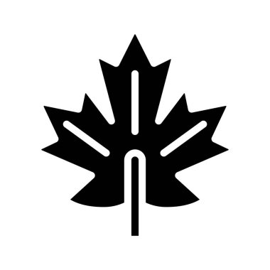 izole edilmiş akçaağaç yaprağı simgesi 