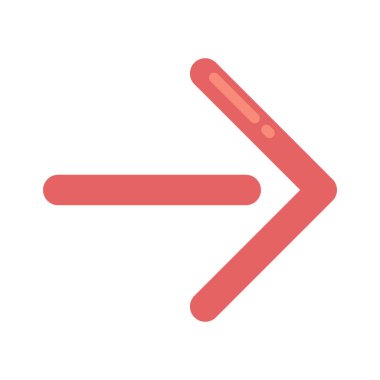  Sağ yön ok ikonu vektör illüstrasyonu 