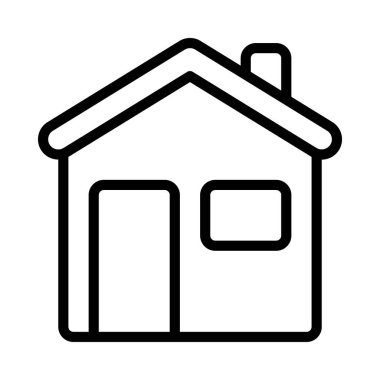 Ev simgesi, vektör illüstrasyonu   